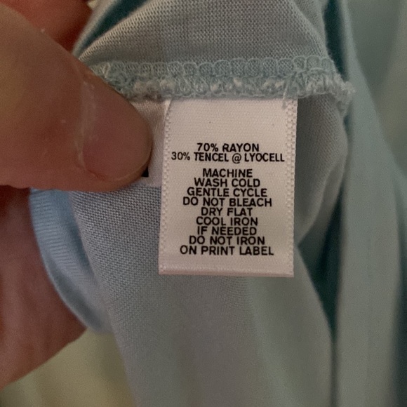 ANN TAYLOR LOFT: Boat Neck Tunic- Light Teal Size XL - Picture 4 of 4